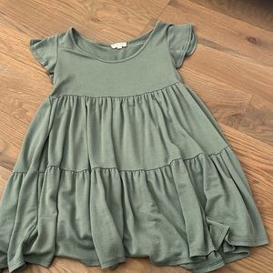 Ribbed baby doll dress with frills!